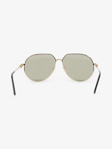 Christian Dior CD Link Sunglasses Gold Acetate 145mm