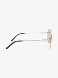 Christian Dior CD Link Sunglasses Gold Acetate 145mm
