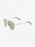 Christian Dior CD Link Sunglasses Gold Acetate 145mm