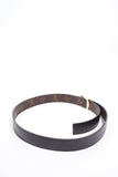 Louis Vuitton LV Initials Reversible Belt Monogram / Black Coated Canvas 80cm 32"