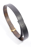 Louis Vuitton LV Initials Reversible Belt Monogram / Black Coated Canvas 80cm 32"