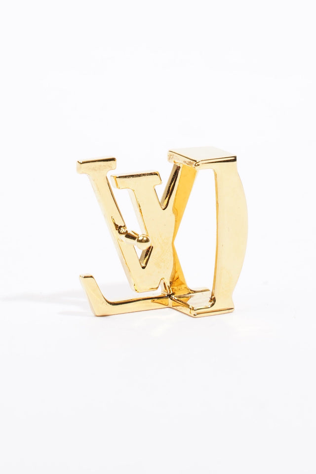 Louis Vuitton LV Initials Reversible Belt Monogram / Black Coated Canvas 80cm 32"