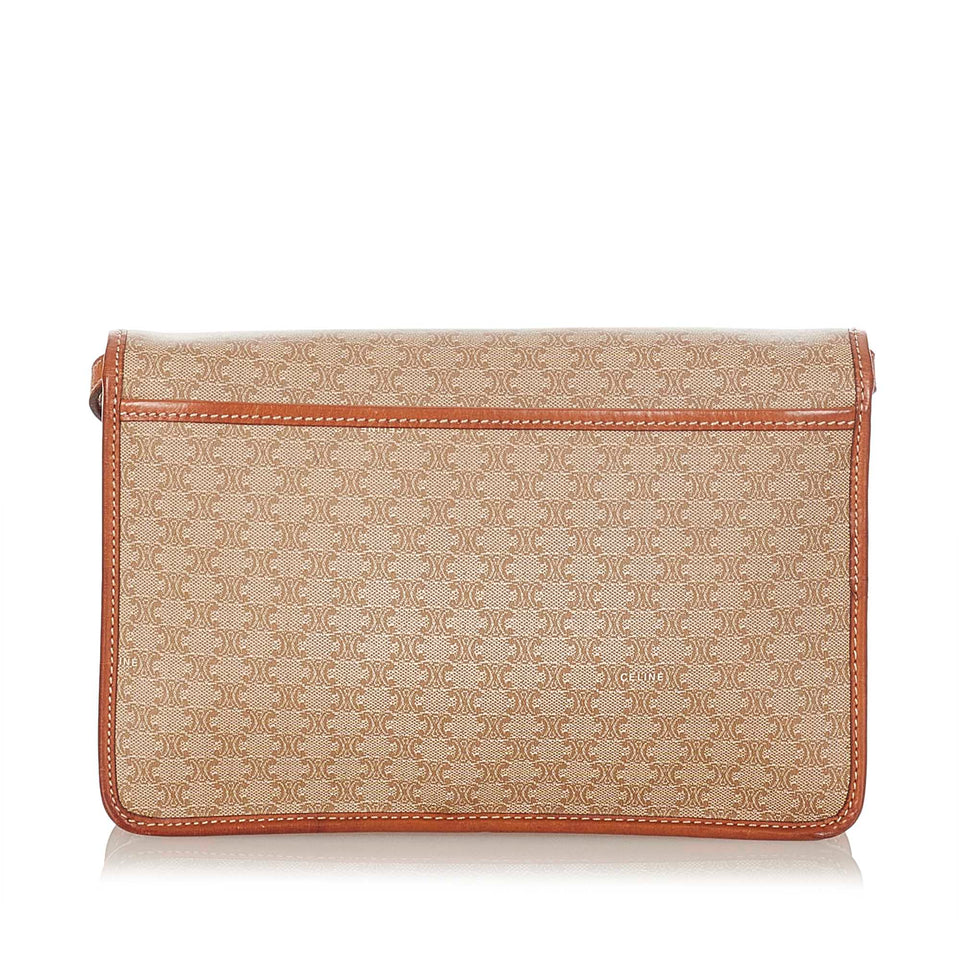 Celine Macadam Crossbody Bag Brown