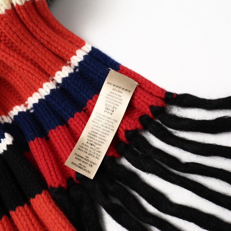 Burberry Scarf 85% cashmere, 8% wool, 5% mohair, 2% nylon multicolor