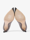 Christian Dior Bronze Heels 100 Bronze Canvas EU 37.5 UK 4.5