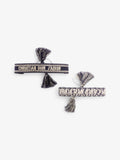 Christian Dior Bracelet Set Navy / Cream Canvas