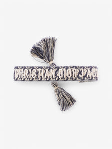 Christian Dior Bracelet Set Navy / Cream Canvas