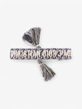 Christian Dior Bracelet Set Navy / Cream Canvas