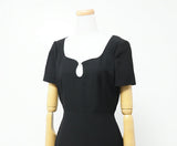 Gucci one piece 631484 ZAD88 Outer: 54% silk, 46% wool / Lining: 73% acetate, 27% silk black Women 36