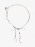 Christian Dior Bow Bracelet Silver Base Metal