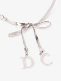 Christian Dior Bow Bracelet Silver Base Metal