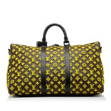 Louis Vuitton Monogram Tuffetage Triangle Keepall Bandouliere 50 Travel Bag