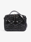 Christian Dior Caro Box Bag Black Calfskin Leather