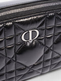 Christian Dior Caro Box Bag Black Calfskin Leather