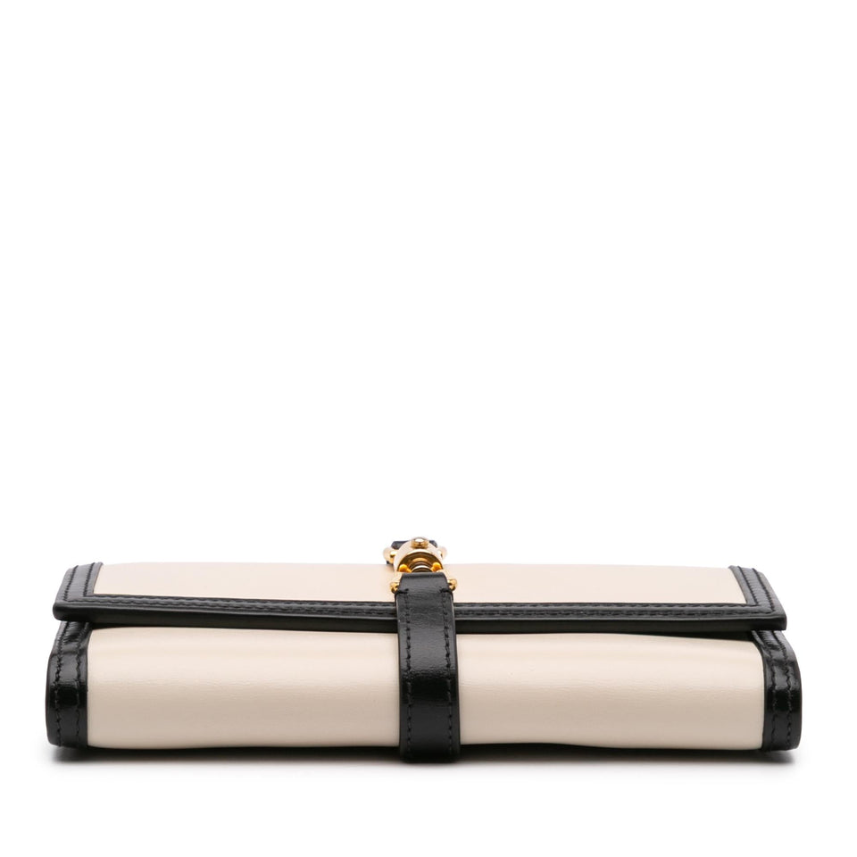 Gucci Bicolor Calfskin Jackie 1961 Wallet On Chain