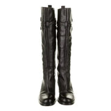 Gucci BUCKLE RIDING KNEE HIGH LEATHER BOOTS
