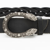 Gucci Braided Distressed Leather Dionysus Belt - Size 38 / 95