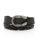Gucci Braided Distressed Leather Dionysus Belt - Size 38 / 95