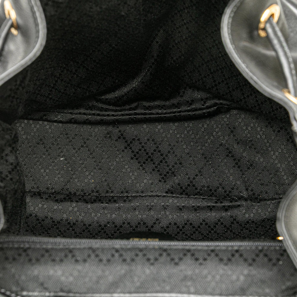Gucci Calfskin Bamboo Drawstring Backpack