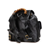 Gucci Calfskin Bamboo Drawstring Backpack