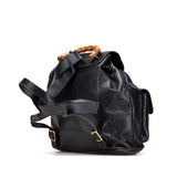 Gucci Calfskin Bamboo Drawstring Backpack