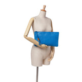 Gucci Calfskin Bamboo Tassel Clutch