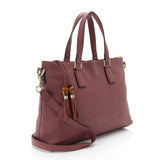 Gucci Calfskin Bamboo Tassel Tote