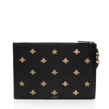 Gucci Calfskin Bee Wristlet
