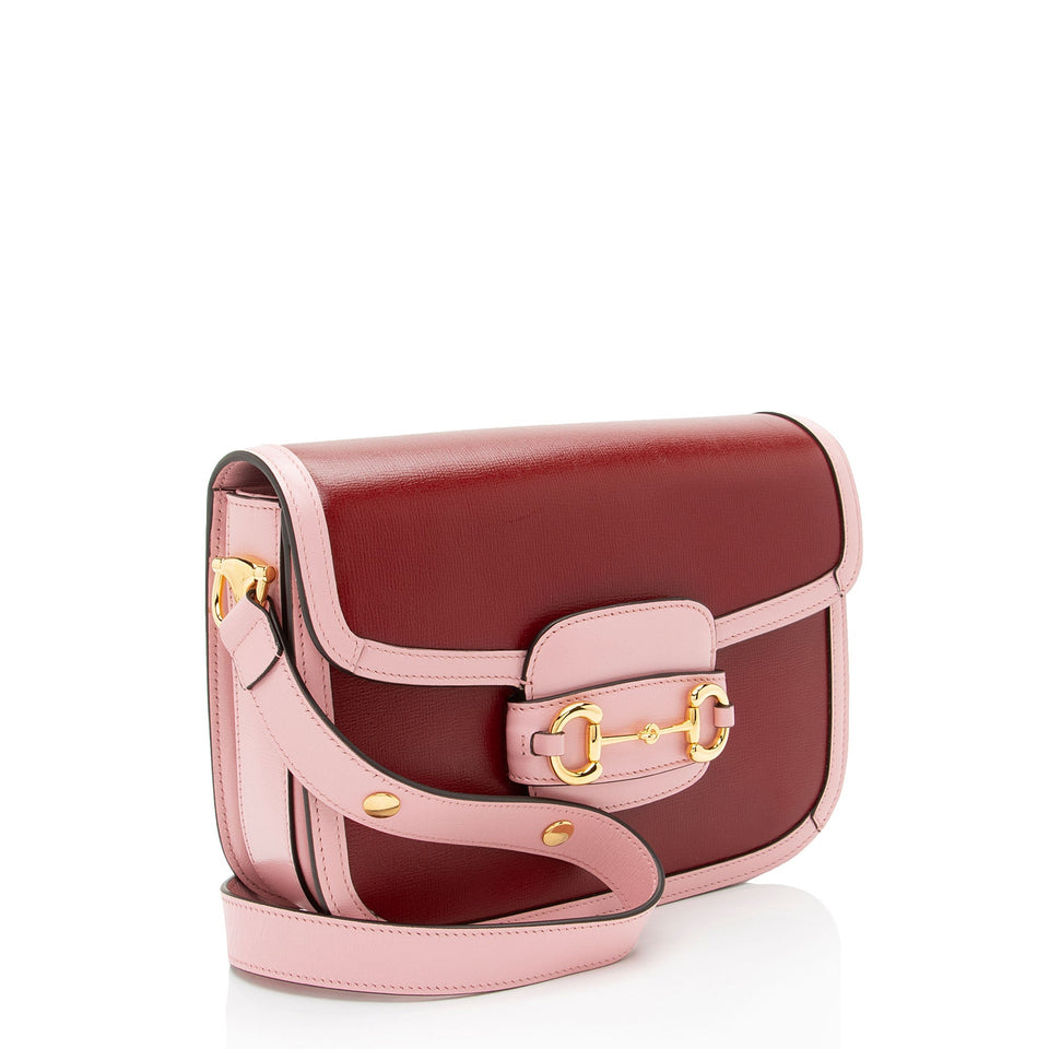 Gucci Calfskin Horsebit 1955 Bicolor Medium Bag