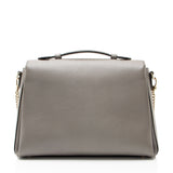 Gucci Calfskin Interlocking G Top Handle Medium Shoulder Bag