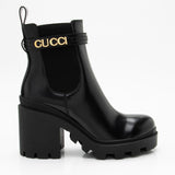 Gucci Calfskin Logo Trip Platform Boots - Size 9.5 / 39.5