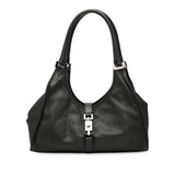 Gucci Calfskin Perforated Jackie Bardot Shoulder Bag