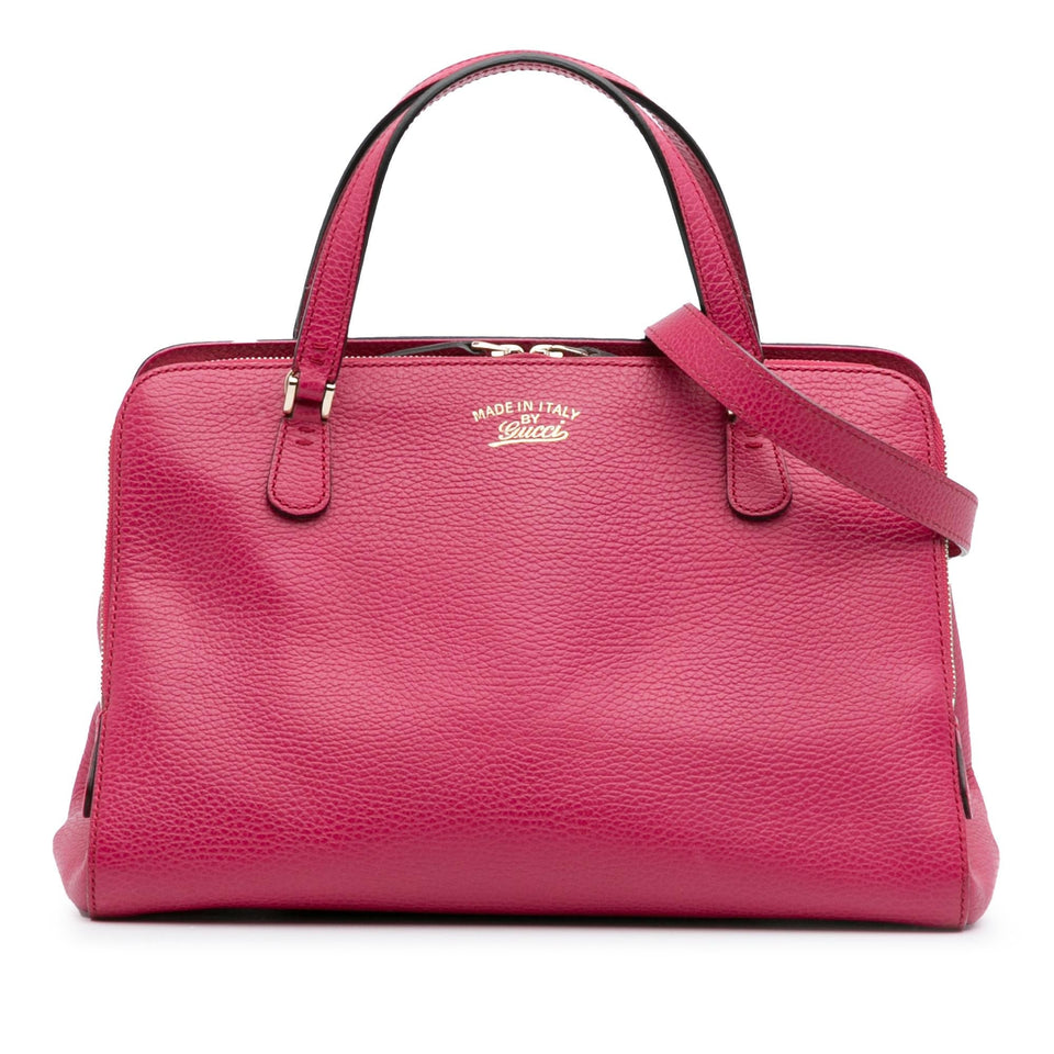 Gucci Calfskin Swing Top Handle Satchel