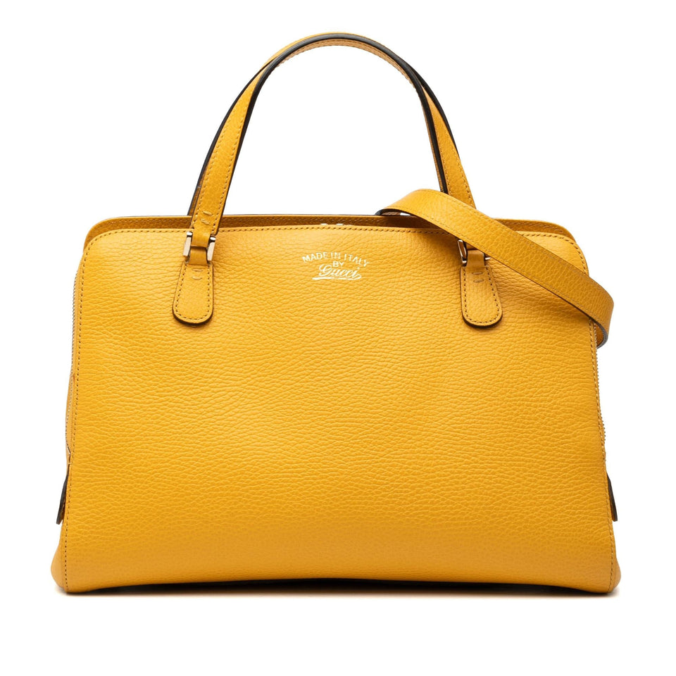 Gucci Calfskin Swing Top Handle Satchel