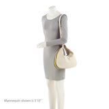 Gucci Calfskin Web Attache Large Shoulder Bag