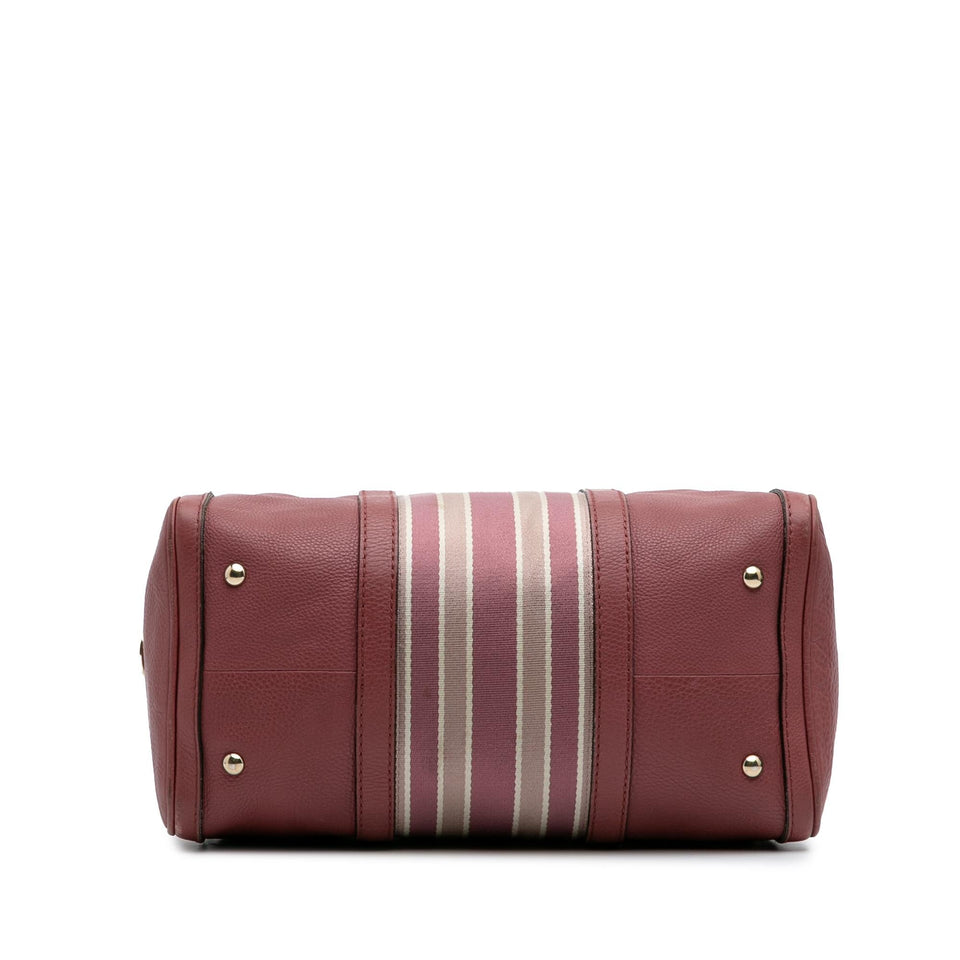 Gucci Calfskin Web Joy Boston Bag