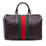 Gucci Calfskin Web Joy Boston Bag