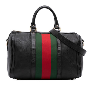 Gucci Calfskin Web Joy Boston Bag
