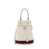 Gucci Calfskin Web Ophidia Small Bucket Bag