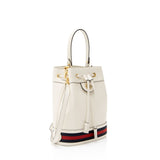 Gucci Calfskin Web Ophidia Small Bucket Bag