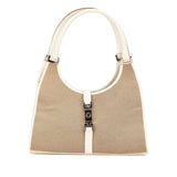 Gucci Canvas Jackie Bardot Shoulder Bag