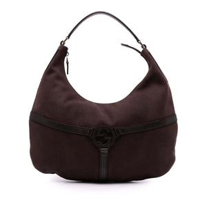Gucci Canvas Reins Hobo Bag