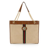 Gucci Canvas Web Rajah Large Tote