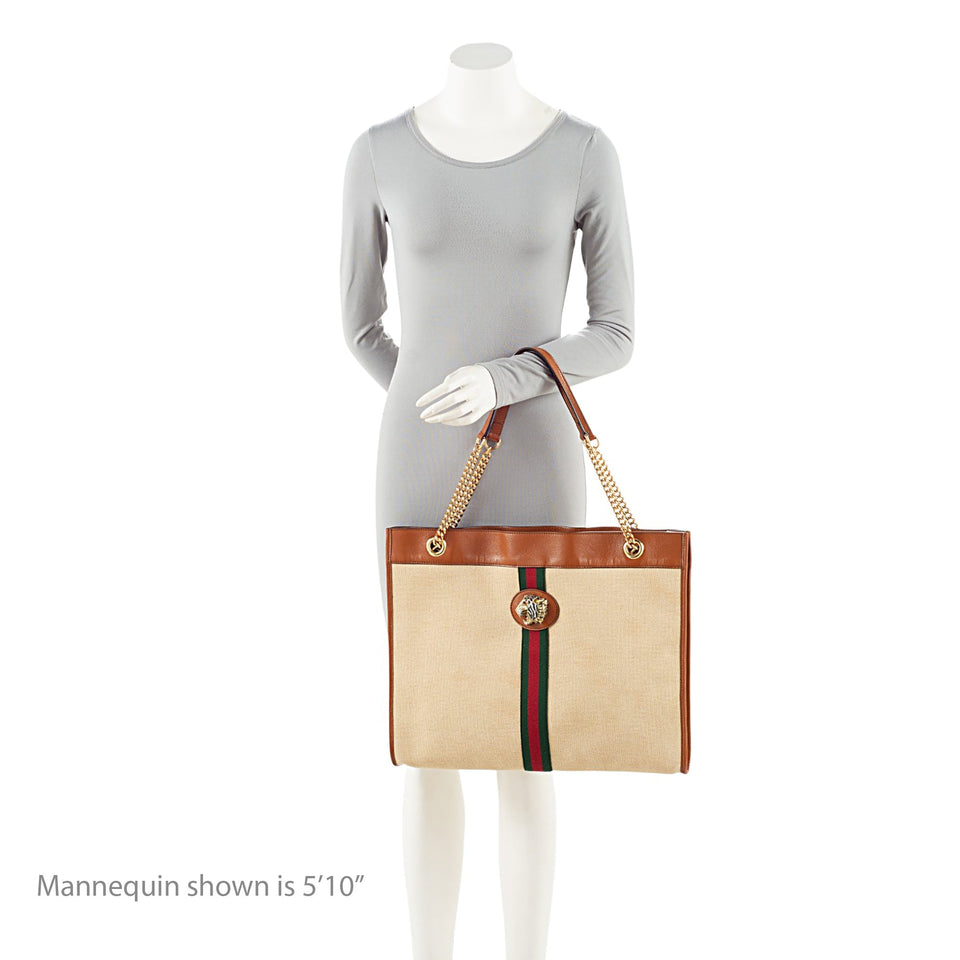 Gucci Canvas Web Rajah Large Tote