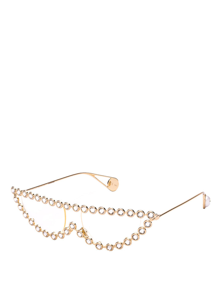 Gucci Cat Eye Sunglasses With Crystals