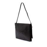Gucci Croc Embossed Leather Broadway Envelope Shoulder Bag