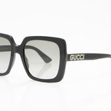 Gucci Crystal Logo Oversized Rectangular Sunglasses