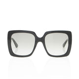 Gucci Crystal Logo Oversized Rectangular Sunglasses