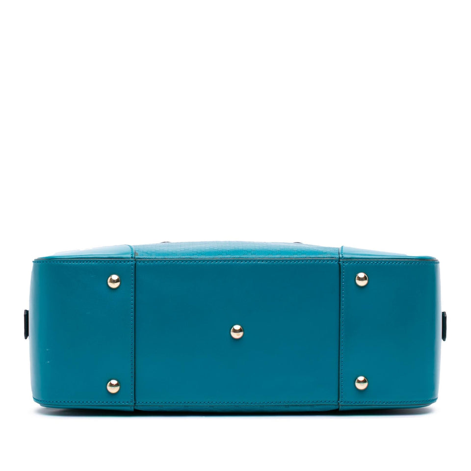 Gucci Diamante Bright Leather Satchel