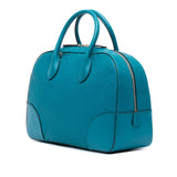 Gucci Diamante Bright Leather Satchel